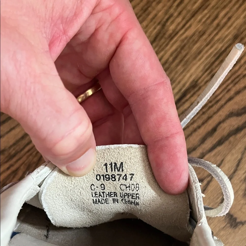 Sperry Men’s Ivory Leather Boat Shoes